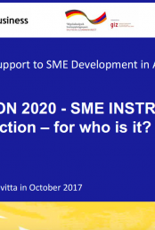 Introduction SME Instrument - Horizon 2020