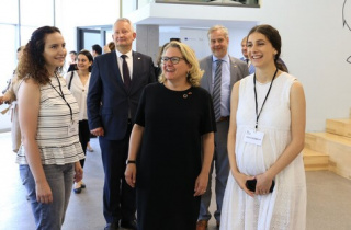 German Federal Minister Svenja Schulze visits to SAP Startup Factory by BANA in Armenia